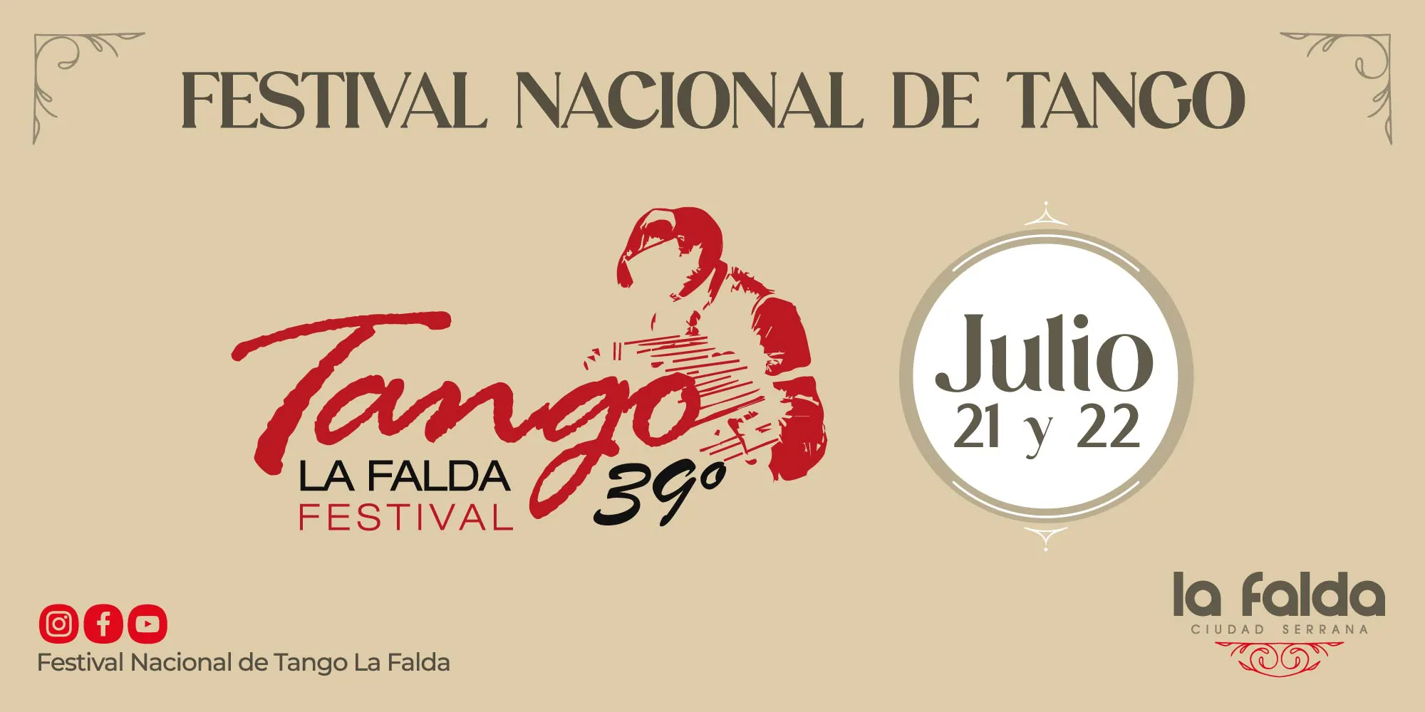 Lanzamiento oficial de la 39° edición del Festival Nacional de Tango en La Falda en Córdoba