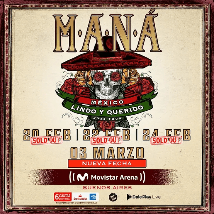 Mana en Argentina con "Mexico lindo y querido Tour" Ocio en Buenos aires