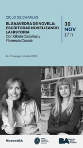 Cierre del Ciclo ‘El Saavedra de Novela’ con Florencia Canale y Gloria Cañas