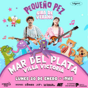 Un show imperdible: Pequeño Pez llega con su gira de verano a Mar del Plata!!